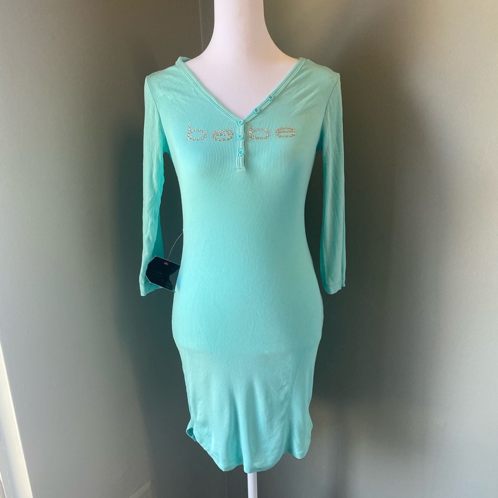 Bebe | Yummy Rib Henley Dress | New ✨✨